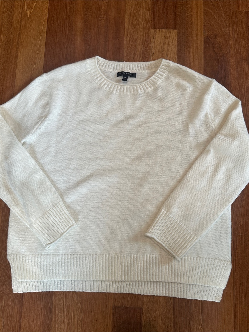 Banana Republic Off-White Crewneck Sweater